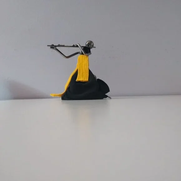 Flute Player Figurine - Metallic, Nuts & Bolts Design - Picture 8 of 8